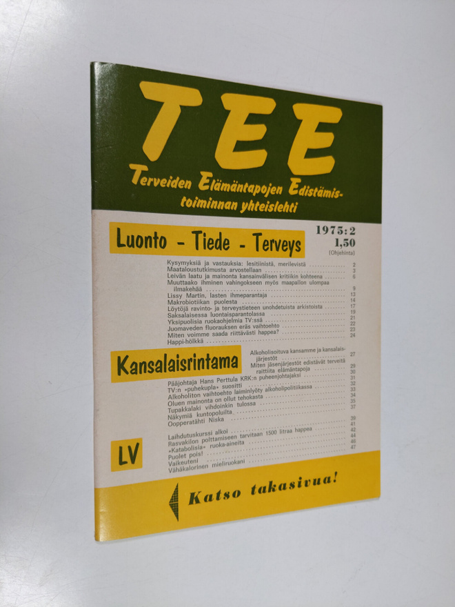 Tee 1975 : 2 : terveiden elämäntapojen edistämistoiminnan...