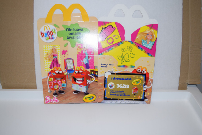 Mcdonalds's Happy meal laatikko barbie
