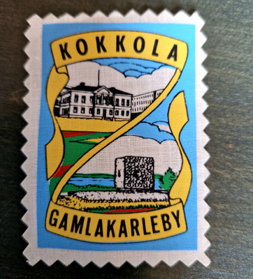 Kokkola vintage kangasmerkki