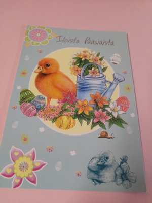 Pääsiäis kortti,kulkematon.