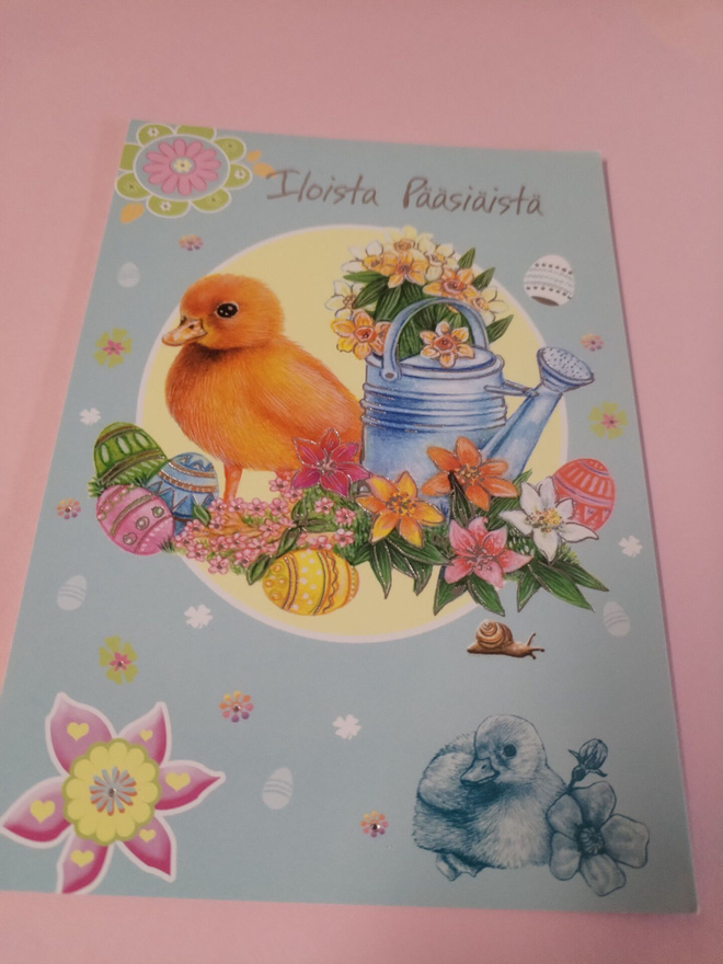 Pääsiäis kortti,kulkematon.