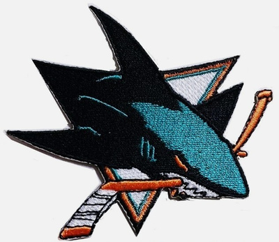 NHL - San Jose Sharks -kangasmerkki / hihamerkki