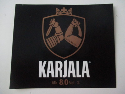VANHA OLUT ETIKETTI - KARJALA 8.0% (K26-37)
