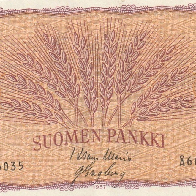 Suomi  100 markkaa 1957 Å6626035    kl 8