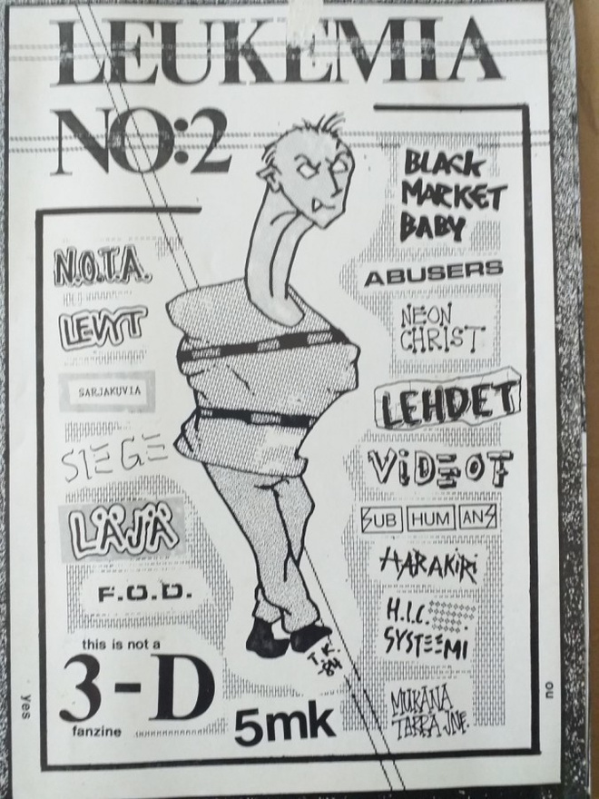 LEUKEMIA fanzine #2 1985 punk rock hardcore