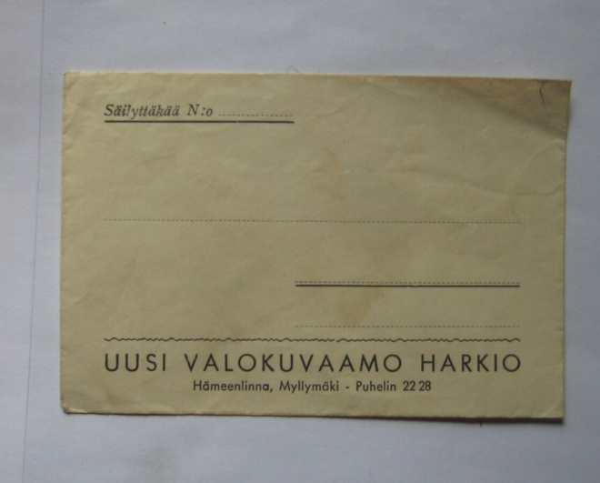 Yrityskirjekuori 1950-luvulta