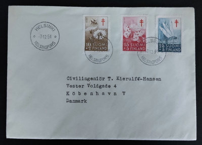 1954 FDC Tuberkuloosi