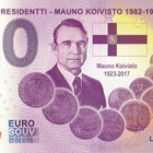 *NOLLA-EURO*2021*SUOMEN 9. PRESIDENTTI*MAUNO KOIVISTO* - pikkukuva 1