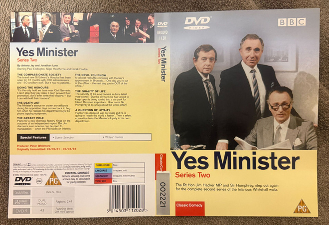 YES MINISTER - SERIES TWO (2 DVD)