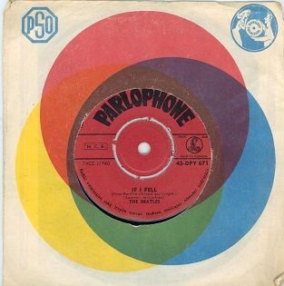 The Beatles 7" If I fell 1964  Suomipainos