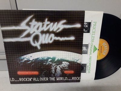 Status Quo 1977 Rockin`All Over The World LP UK Mint