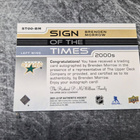 Brenden Morrow 2021-22 SP Authentic Sign of the Times 2000s - pikkukuva 2