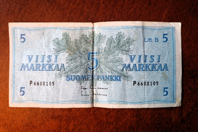 5 markan seteli 1963