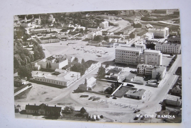 VANHA Postikortti Hamina 1960-l Karhumäki