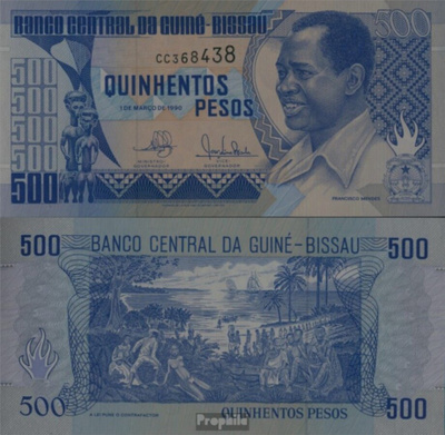GUINEA BISSAU 500 PESOS 1990 UNC (K11-S106)