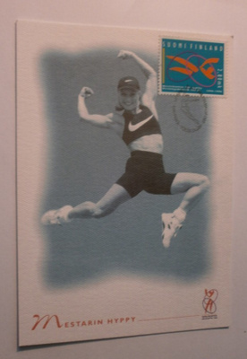 Tuuli Matinsalo aerobicin Euroopanmestari 1995, maksikortti
