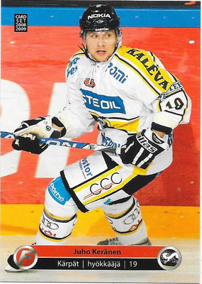 2008-09 CardSet #308 Juho Keränen , Kärpät