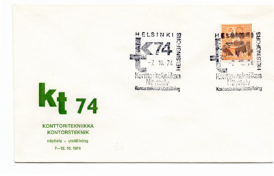 Helsinki: Konttoritekniikka (erikoisleima 7.10.1974)