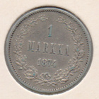 1874 1 markka hopearaha kuvien mukaisesti - pikkukuva 1