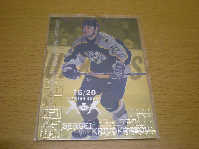 Sergei Krivokrasov 1999-2000 Be A Player Millennium Signatur