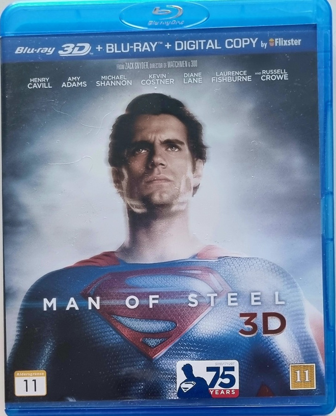 MAN OF STEEL 3D BLU-RAY + BLU-RAY (2 DISC)