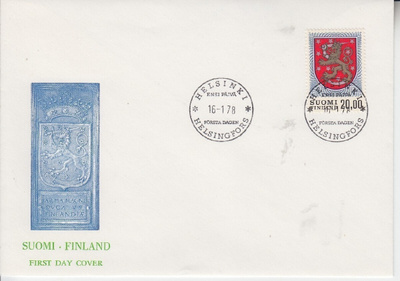 FDC 1978 20 mk leijona