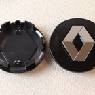 Renault vannekeskiöt – Kromi-musta – 57mm (4kpl - pikkukuva 2