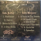 MAUSOLEUM - 20 ANOS DE BESTIAL MASSACRE - BRA 2014 M-/M- LP - pikkukuva 2