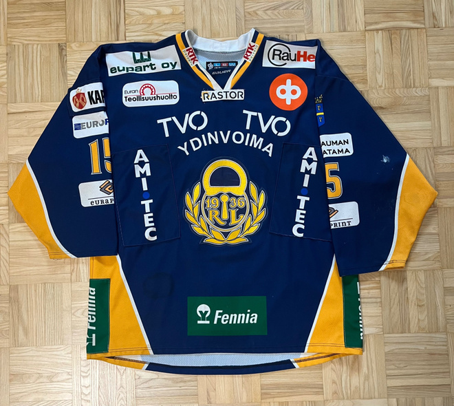 Rauman Lukko game worn pelipaita Toni Suuronen