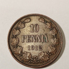 * 10 penniä * 1912 * Copper/Kupari * 1+ - pikkukuva 1