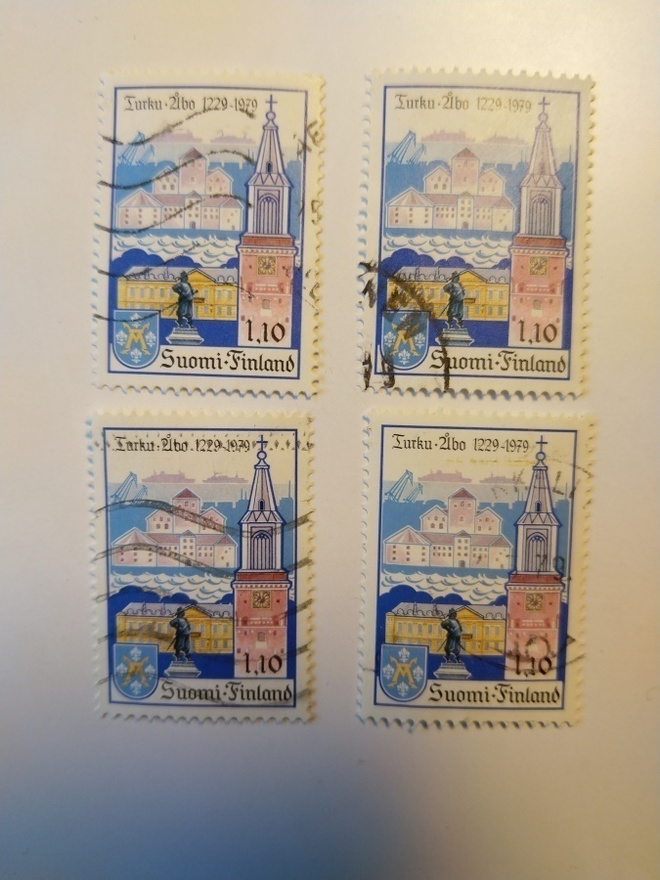 Postimerkki Turku Åbo 1229-1979
