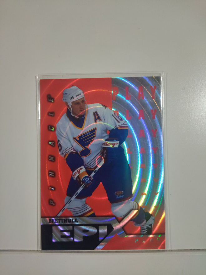 1997-98 Pinnacle - Epix Orange #E18 Brett Hull PLAY