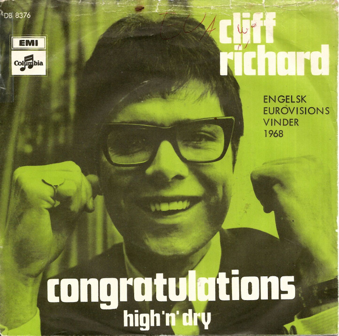 CLIFF RICHARD: Congratulations / High 'N' Dry  7"kk