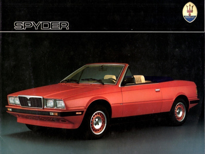 Maserati Biturbo Spyder -esite
