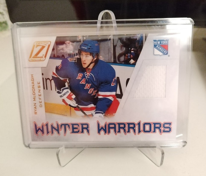 2010-11 PANINI ZENITH RYAN MCDONAGH WINTER WARRIORS ROOKIE