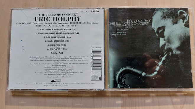 ERIC DOLPHY – THE ILLINOIS CONCERT orig. EU 1999   CD