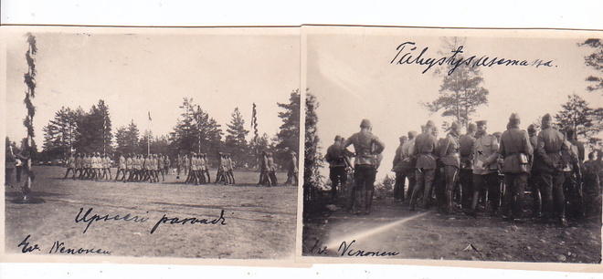 2 VANHAA Valokuvaa KTR 3 Tykistö Kenraali Nenonen 11 x 8 cm