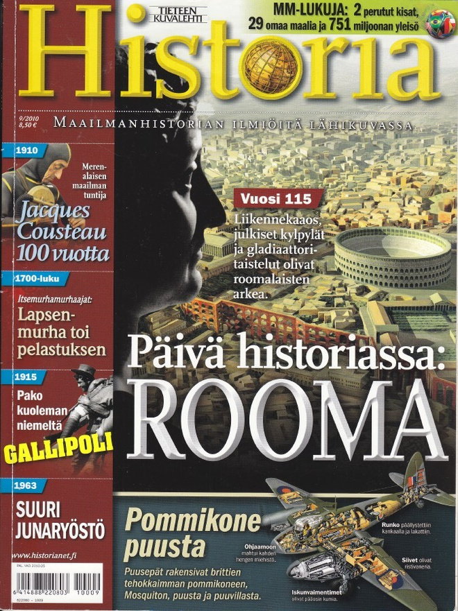 Tieteen Kuvalehti HISTORIA 9/2010  Päivä historiassa: ROOMA