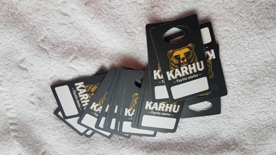 Vanha narikkalappu KARHU 15 KPL MINT
