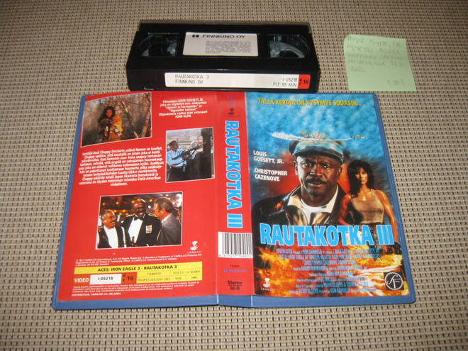 Rautakotka III-VHS Finnkino, Rachel McLish, Louis Gossett Jr