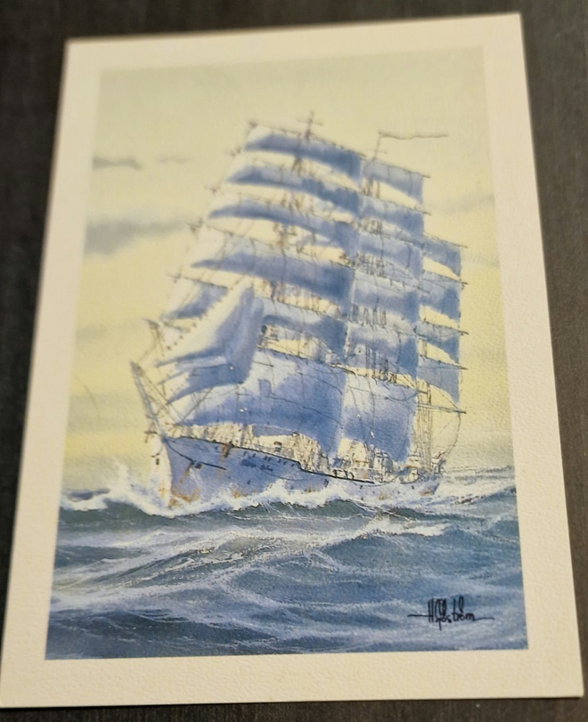 "Suomen Joutsen" 1902, Håkan Sjöström, postik.+ postimerkki