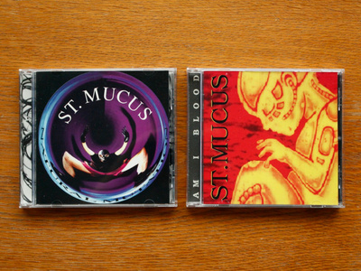 St. Mucus - Natural Mutation & Am I Blood CD:t *RARE