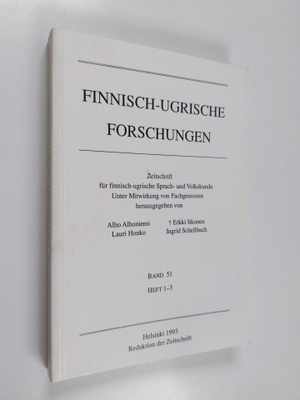 Finnisch-ugrische Forschungen Band 51, Heft 1-3 : Zeitsch...