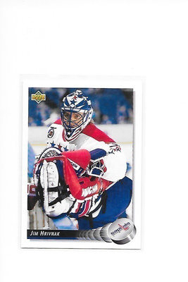 1992-93 Upper Deck #151 Jim Hrivnak Washington ex- Ässät MV