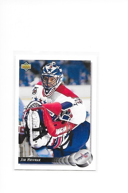1992-93 Upper Deck #151 Jim Hrivnak Washington  ex- Ässät MV