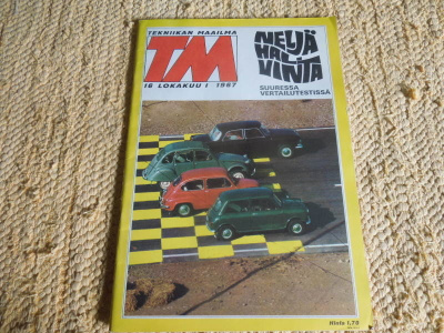 Tekniikan maailma 16/1967  : Mosse , Fiat , Mini ja 2 CV