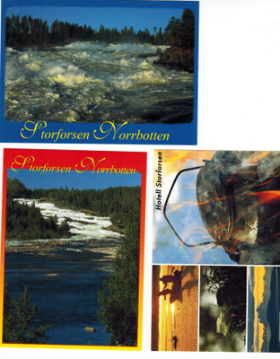 Postikortti Storforsen Norrbotte
