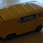 VW Transporter T3 Kombi 4D Sveriges Posten Yellow 1984 1:55 - pikkukuva 3