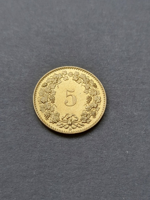 Sveitsi 5 rappen 2015 B