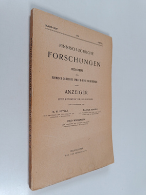 Y. H. Toivonen : Finnisch-Ugrische Forschungen Zeitschrif...
